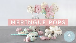 How to Make Meringue Lollipops and more  Georgias Cakes [upl. by Haelam]