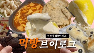 맛난 거 먹을 때가 제일 행복해  먹방 브이로그 [upl. by Hesler652]