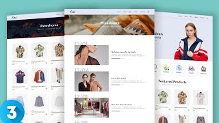 Build and Deploy Ecommerce Website Using HTML CSS  Responsive Website Part 3 [upl. by Kcirreg533]