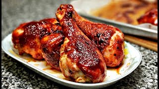 Easy Oven Baked BBQ Chicken  Barbecue Sauce Recipe  Baked Chicken Recipe [upl. by Atnas]