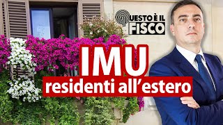 IMU per i residenti all’estero  Dott Paolo Florio [upl. by Ellatnahc]