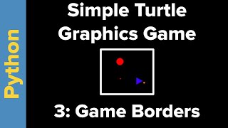 Simple Python Turtle Graphics Game Part 3 [upl. by Thomasin495]