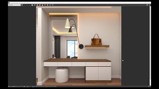 SKETCHUP  VRAY  MIRROR MATERIAL [upl. by Esilec485]