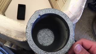 Preparing Graphite Crucible And Ingot Mold [upl. by Ecinreb]