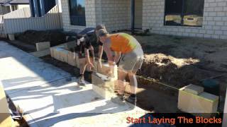 How to lay limestone blocks [upl. by Yhotmit358]