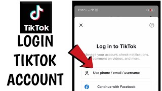 How to Login in Tiktok using Mobile Number [upl. by Reibaj]