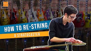 How to Change a String on a Stratocaster [upl. by Ferrigno]