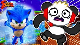 NEW SONIC THE HEDGEHOG Fastest Runner Challenge Lets Play with Combo Panda [upl. by Akira218]