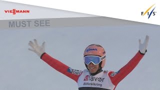 Stefan Krafts new World Record  2535  Vikersund  Ski Jumping  201617 [upl. by Seditsira]