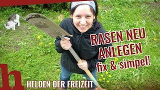 Rasen neu anlegen  ganz simpel und fix [upl. by Nimaynib]