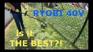 Ryobi 40V battery string trimmer review [upl. by Delia]