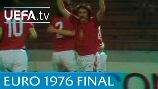 Czechoslovakia v West Germany 1976 UEFA European Championship final highlights [upl. by Bonacci]