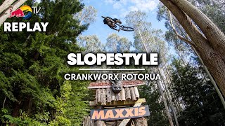 REPLAY Crankworx Rotorua Slopestyle 2022 [upl. by Anaujnas]