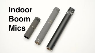 3 Professional Indoor Boom Microphones Sennheiser Schoeps Audio Technica [upl. by Auqemahs776]