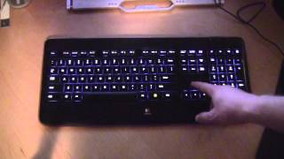 Logitech K800 Wireless Illuminated Keyboard in Action [upl. by Aliahkim86]