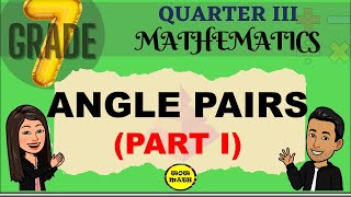 ANGLE PAIRS  GRADE 7 MATHEMATICS Q3 [upl. by Nivej]