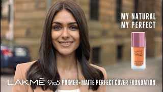 New Lakmé 9to5 Primer  Matte Perfect Cover Foundation [upl. by Ylrehs963]