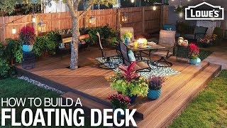 How to Build a Floating Deck [upl. by Kussell429]