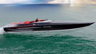 DONZI 43 ZR Power Boat  Ferrari Performance meets James Bond Style [upl. by Euqinimod839]