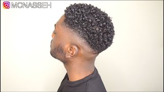 MENS NATURAL CURLY HAIR ROUTINE  KINKY TO CURLY [upl. by Lauzon758]