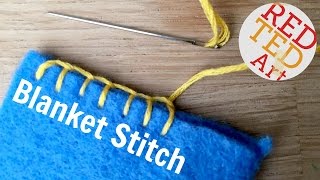 Blanket Stitch How To  Basic Sewing Embroidery amp Hand Sewing [upl. by Aneen783]