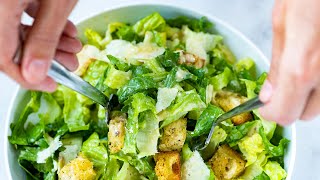 Perfect Caesar Salad Recipe [upl. by Lishe13]