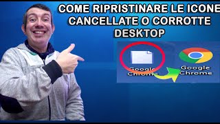 icone bianche o mancanti desktop Windows 10 come risolvere [upl. by Nitsuj]