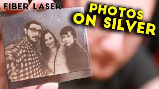 How to Engrave PHOTOS on Silver  Fiber Laser Tutorials [upl. by Ardle]