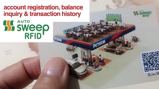 AUTOSWEEP RFID Balance Inquiry Account Registration and Transaction History SOA [upl. by Atiniuq]