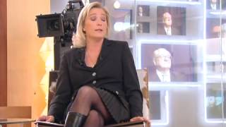 En aparté avec Marine Le Pen le 06032007 [upl. by Yorztif]