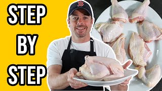 How To Cut A Whole Chicken  8 Pieces [upl. by Alice]