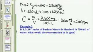 Concentration Calculations 2 ppm [upl. by Reeba121]