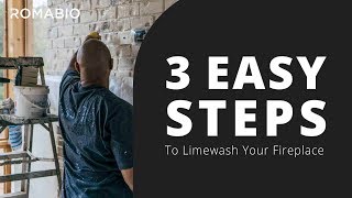 3 Easy Steps To Limewash Your Fireplace [upl. by Armelda]