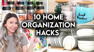 10 CLEVER HOME ORGANIZATION IDEAS  STORAGE HACKS [upl. by Boonie675]