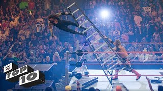 Scariest Superstar falls WWE Top 10 Oct 16 2017 [upl. by Woermer]