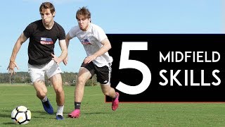 5 SIMPLE Midfield Skills for REAL GAMES [upl. by Arual]