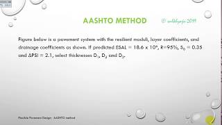 Design of Flexible Pavement AASHTO Method using Equation [upl. by Eciened]