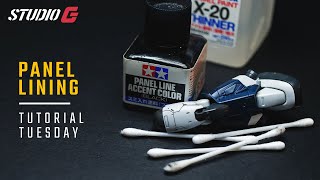 How to Panel Line Your Gunpla  Tutorial Tuesday [upl. by Annaihr]