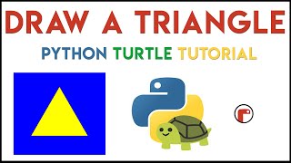 Python Turtle  Code a Triangle Tutorial [upl. by Arlin]