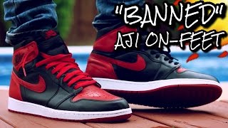 quotBREDBANNEDquot AIR JORDAN 1 ONFEET REVIEW [upl. by Domash662]