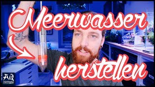 Meerwasser richtig herstellen für Aquarium  AquaOwner [upl. by Rehpotisrhc]