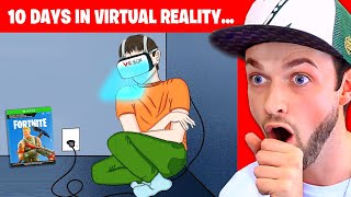 I spent 10 DAYS in a VR Headset and THIS happened True Story Animation [upl. by Nyliret605]