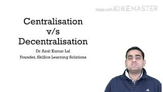 Organisational Structure Centralisation vs Decentralisation [upl. by Ahsinan114]