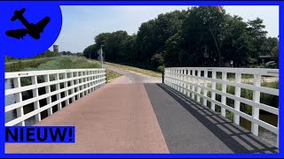 Nieuwe fietsbrug VEENPOLDERDIJK Assendelft [upl. by Nilloc]