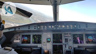 COCKPIT LANDING  Awesome Flight Deck Airbus A319 Approach at Cologne Airport [upl. by Steward801]