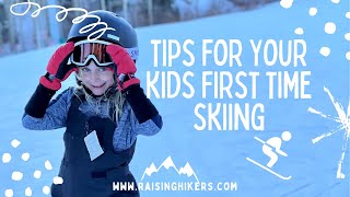 Tips for Your Kids First Time Skiing  What We Learned [upl. by Teilo710]