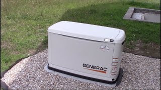 Running and LoadTesting the Generac Generator [upl. by Akemad]