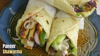 పనీర్ షావర్మాPaneer Shawarma recipe by vismai food shawarma recipe in telugu How to make shavarma [upl. by Blanche]