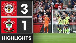 HIGHLIGHTS Brentford 31 Southampton  Premier League [upl. by Ian279]