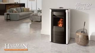 Harman® Allure50 Pellet Stove Video [upl. by Barbra464]